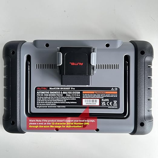 Autel MaxiCOM MK808BT PRO: 2025 Outils de Diagnostic Auto, Améliorée de MK808S MX808S MK808BT, Identique au MK900 MK900-BT, 3000+ Test Actif 28+ Services, Diagnostic Complet, OS11 Soutien BT506 MV108S