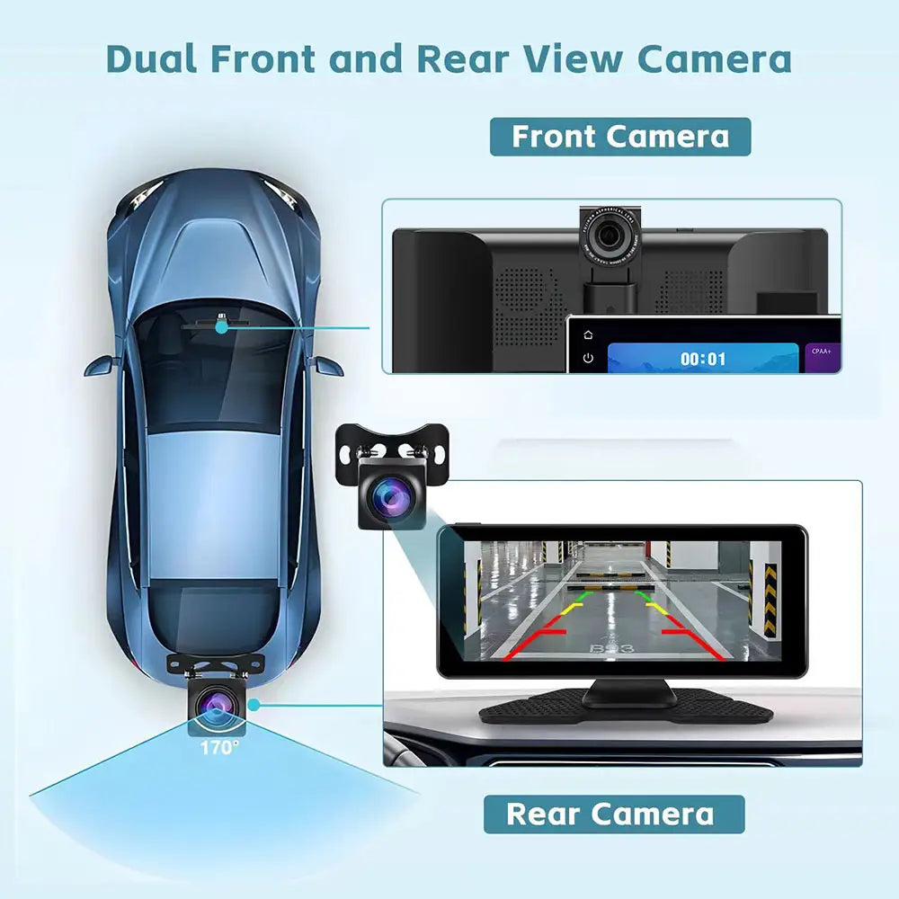 écran carplay autoradio 11.26 pouces portable universel adaptable avec toute voiture