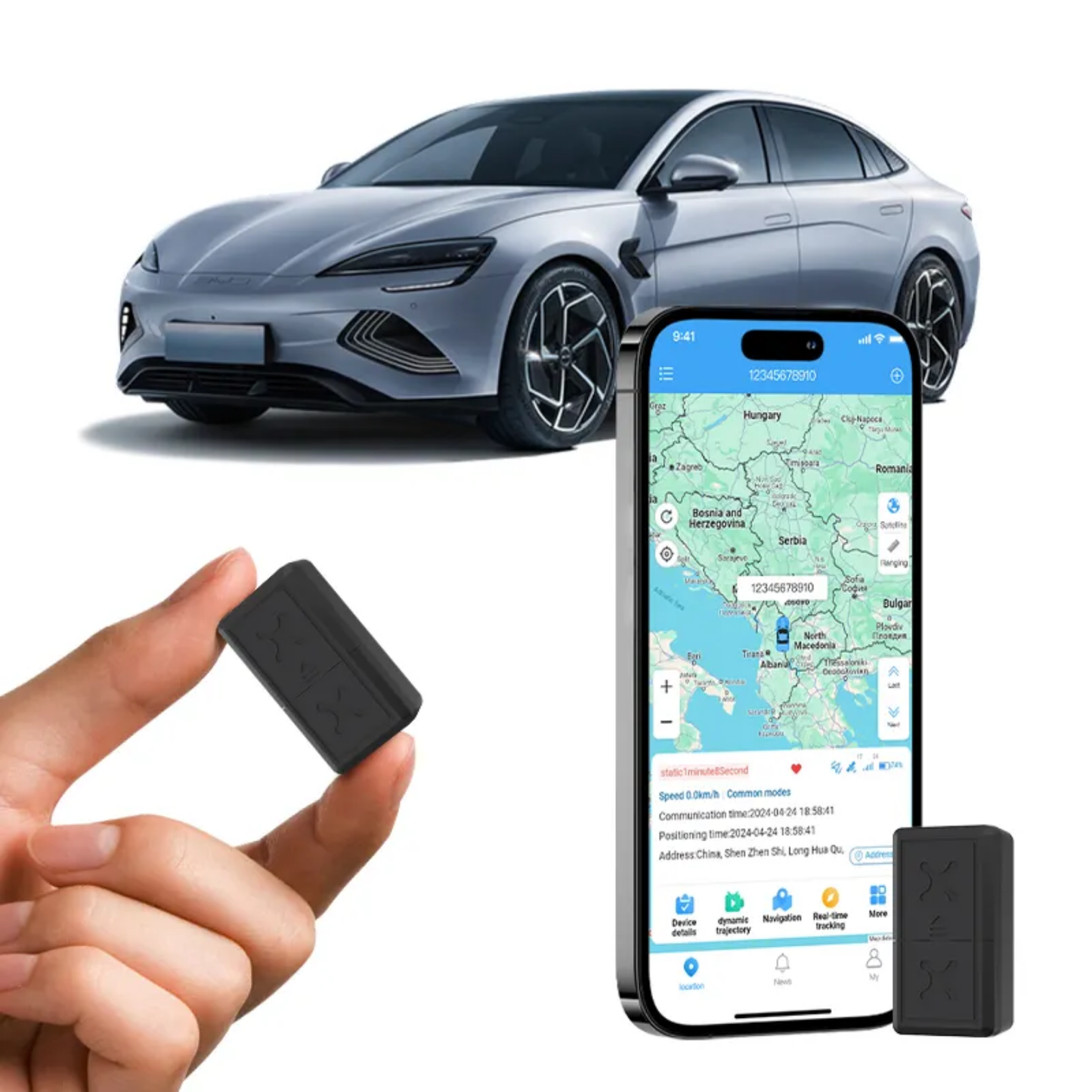 Mini traceur GPS portable avec suivi magnétique en temps réel, couverture mondiale complète, réseau GSM 4G LTE pour véhicules, enfants, chiens, camions