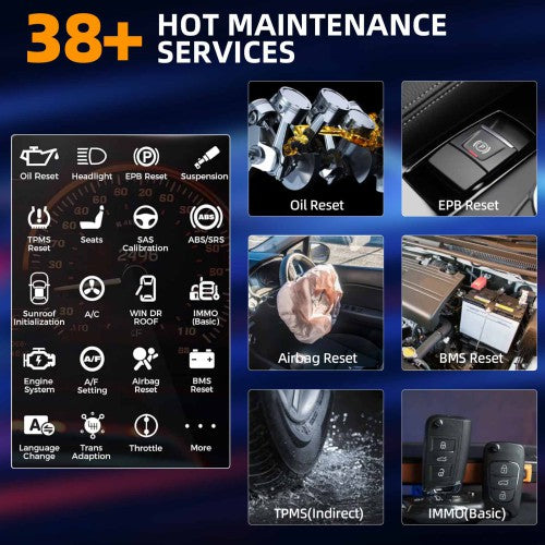 OTOFIX Valise Diagnostic Auto D1 Lite, 2026 Tous Les Diagnostic Voiture du système avec Test Actif, 38+ Fonctions de Service, réinitialisation de l'huile, EPB, SAS, BMS, 2 Ans de Mise à Jour Gratuite