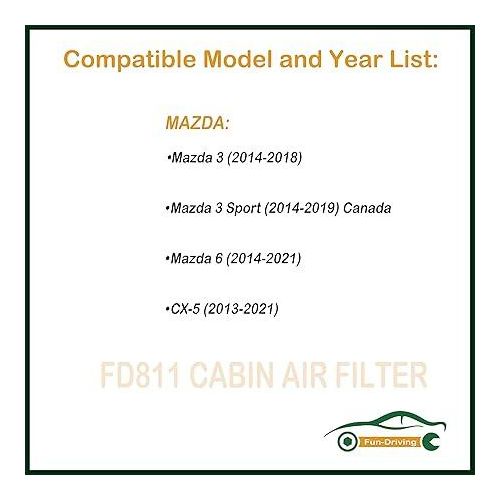 Filtre CLIM HABITACLE Mazda 3,6, CX-5 cx5 cx 5