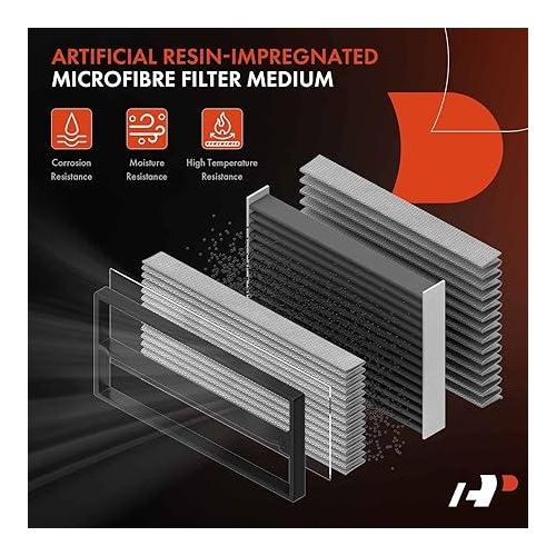 filtres à air Chrysler 200 et Dodge Avenger, Journey, 2011-2019, V6 3,6 L, panneau flexible, remplacement CA11170, 68081249AC