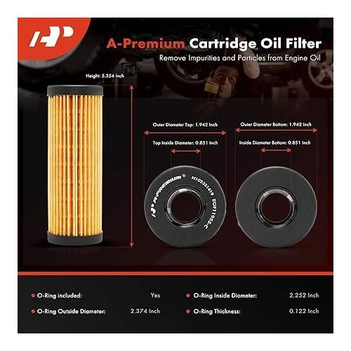 Filtre à huile Ford F-150, Explorer Fusion, Edge, Mustang, Ranger, Bronco, Police Interceptor Utility & Lincoln MKZ, Continental, MKX, Aviator,