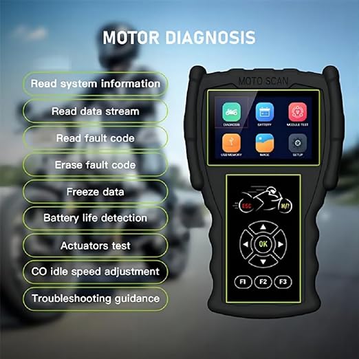 Outil de Diagnostic Professionnel JDiag M100 Pro pour Moto (Version OBD)