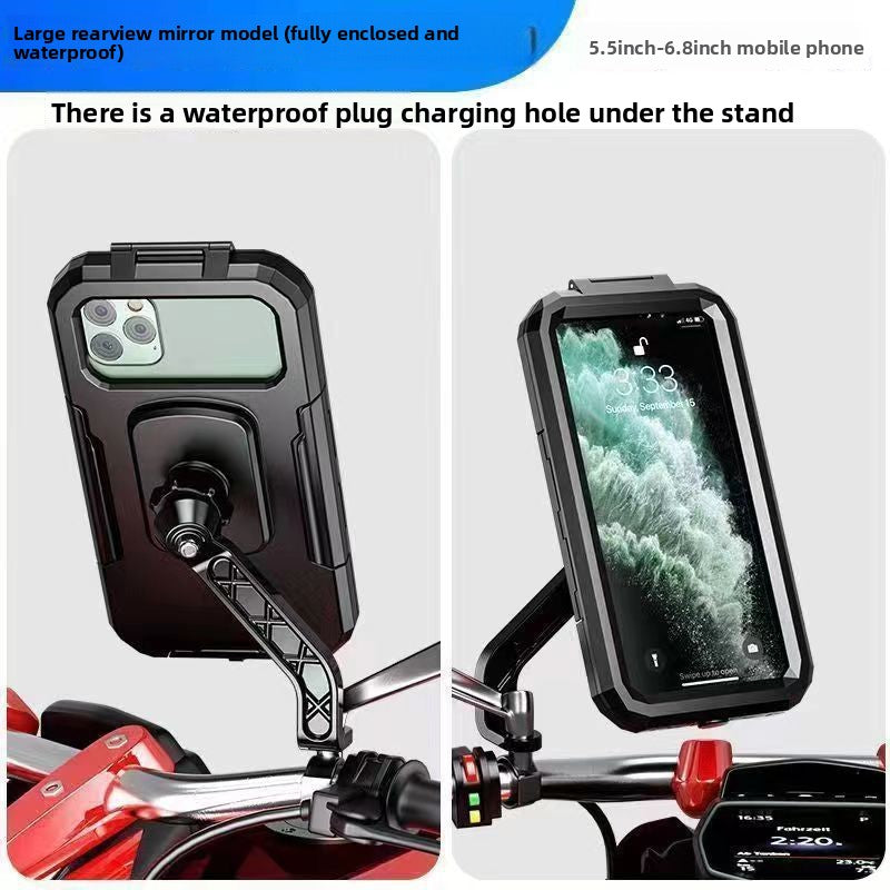 Support universel pour téléphone portable X619-1 pour vélo, moto, avec rotation à 360°, écran tactile, réglable, étanche et flexible