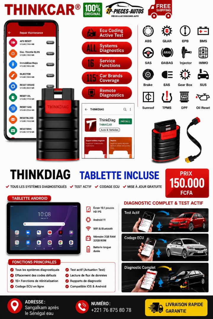 Thinkdiag complet avec tablette